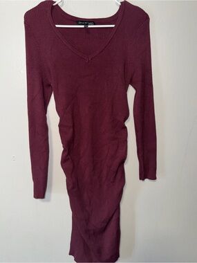 red sequin dress charlotte russe Burgundy Sequin One-Shoulder Mini Bodycon Dress